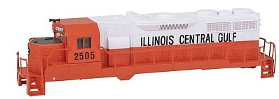 Micro Trains Line 98125132 Z Scale GP35 Body Shell Only Decorated & Assembled -- Illinois Central Gulf #2505 (orange, white, black)