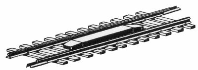 Micro Trains Line 98800173 N Scale Permanent Uncoupler Magnet -- Mounted in Code 80 Track Section