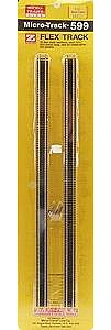 Micro Trains Line 99040901 Z Scale Micro-Track Code 55 Nickel Silver Rails w/Dual Joining System (DJS)(TM) -- Flex Track, 10 Sections (12-1/2" 317.5mm Length) w/24 Rail Joiners