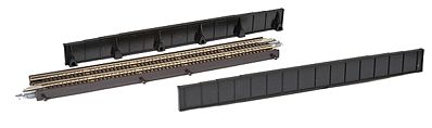 Micro Trains Line 99040950 Z Scale Single-Track Plate Girder Bridge - Kit -- Black