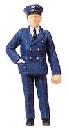 Merten 11 G Scale Railroad Station Personnel -- Conductor Leaning