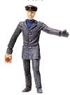 Merten 16 G Scale Steam Engine Crew -- Brakeman w/Lowered Lantern Signaling