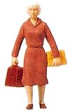 Merten 23 G Scale Standing Passengers -- Woman w/Shopping Bag & Purse
