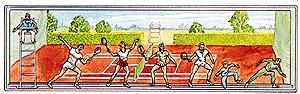 Merten 2490 HO Scale Sports & Recreation -- Tennis Players (4 Players, 2 Ball Boys 1 Official)