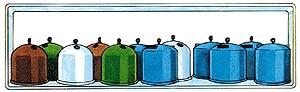 Merten 2520 HO Scale Figure Accessories -- Recycling Containers for Bottles & Paper (Use w/#2521 Sold Separately)
