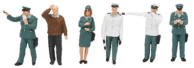 Merten 2557 HO Scale Emergency Personnel -- German Traffic Police Officers pkg(6)