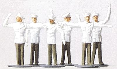 Merten 5025 HO Scale Economy Figure Set -- Police Moving Traffic