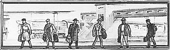 Merten 5812 N Scale Pedestrians -- Men Travelers