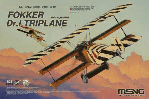 Meng Model Kits QS3 1/24 Fokker Dr I Triplane