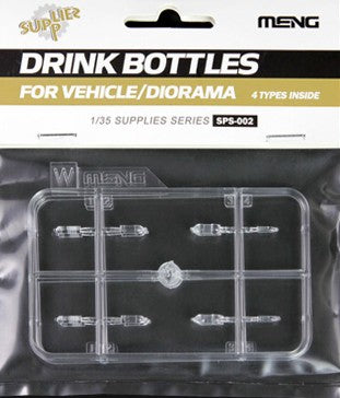 Meng Model Kits SPS2 1/35 Drink Bottles Clear Plastic (4)