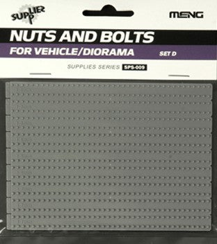 Meng Model Kits SPS9 Nut & Bolt Caps Set D Plastic