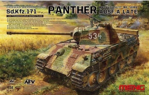 Meng Model Kits TS35 1/35 SdKfz 171 Panther Ausf A Late German Medium Tank