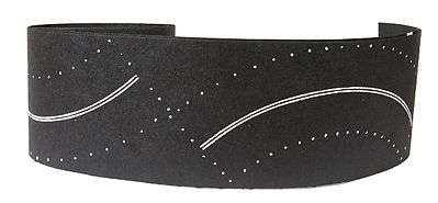 Mini Highways 104 N Scale 6' Curved Roadway -- White Centerlines