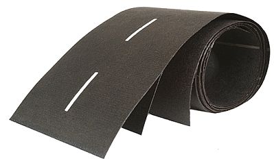 Mini Highways 402 O Scale Straight Passing Zone - 6' 1.9m Long, 4-1/2" 11.4cm Wide -- Pre-1970s White Dashed Line