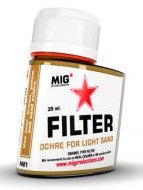 Mig Productions F401 Enamel Ochre Filter for Light Sand 35ml Bottle (D)