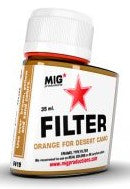 Mig Productions F419 Enamel Orange Filter for Desert Camo 35ml Bottle (D)