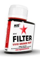 Mig Productions F426 Enamel Vivid Orange Rust Filter 35ml Bottle (D)
