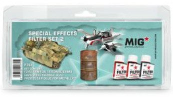 Mig Productions P268 Enamel Special Effects Filter Set #2 (3) 35ml Bottles (D)