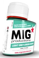 Mig Productions P279 Enamel Light Grey-Green Wash 75ml Bottle (D)