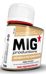 Mig Productions P298 Enamel Accumulated Sand Effect 75ml Bottle (D)