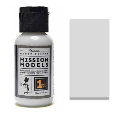 Mission Models Paints M8 1oz Bottle Metallic White Aluminum Acrylic Paint  (6/Bx)