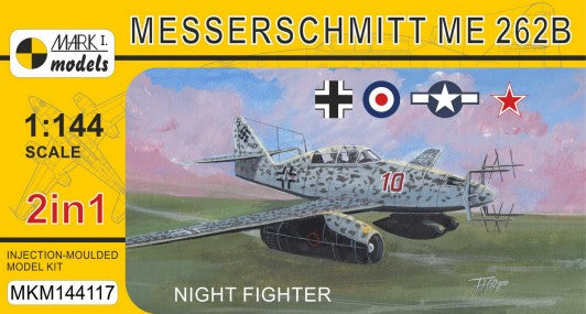 Mark I Models 144117 1/144 Messerschmitt Me262B Night Fighter (2 in 1)