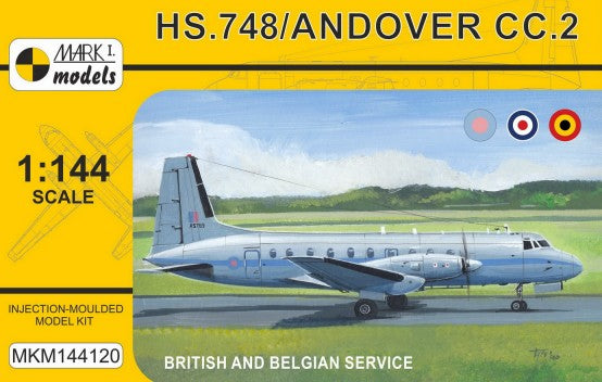 Mark I Models 144120 1/144 HS748/Andover CC2 Military British/Belgian Service Transport Aircraft
