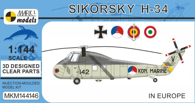 Mark I Models 144146 1/144 Sikorsky H34 In Europe Helicopter