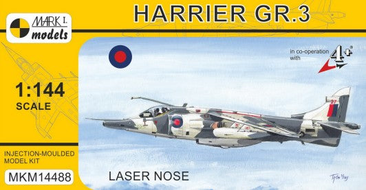 Mark I Models 14488 1/144 Harrier GR3 Laser Nose Combat Aircraft