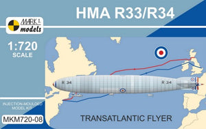 Mark I Models 72008 1/720 HMA R33/R34 Transatlantic Flyer Airship