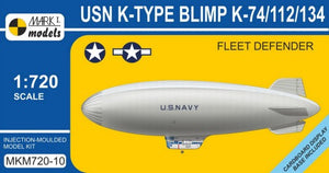 Mark I Models 72010 1/720 USN K-Type K74/112/134 Fleet Defender Blimp