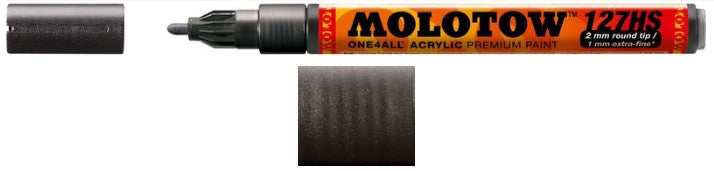 Molotow Markers 127301 2mm Metallic Black Acrylic Paint Marker