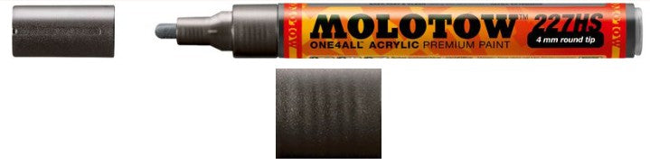 Molotow Markers 227301 4mm Metallic Black Acrylic Paint Marker