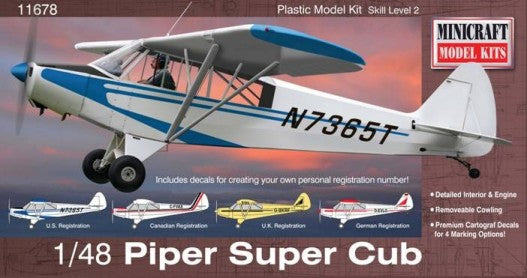 Minicraft 11678 1/48 Piper Super Cub Aircraft