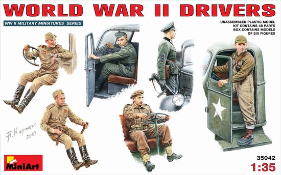 Miniart Models 35042 1/35 WWII Drivers (6)