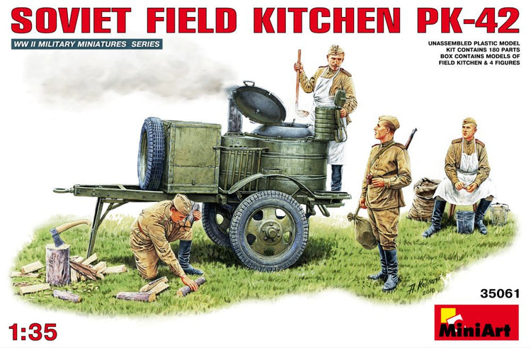 MiniArt 35061 1/35 WWII KP42 Soviet Field Kitchen w/4 Crew