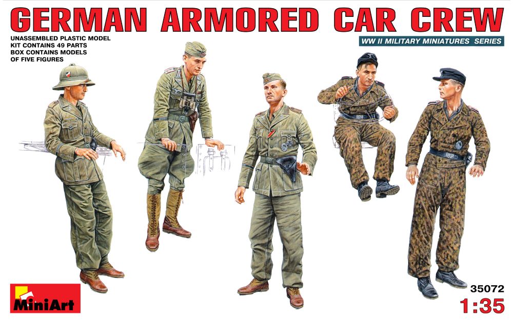 MiniArt 35072 1/35 WWII German Armored Car Crew (5)