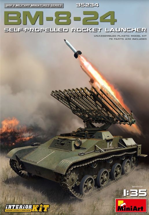 MiniArt 35234 1/35 WWII BM8-24 Self-Propelled Rocket Launcher (D)