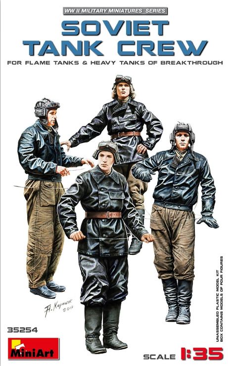 MiniArt 35254 1/35 WWII Soviet Tank Crew for Flame & Heavy Tanks of Breakthrough (4)