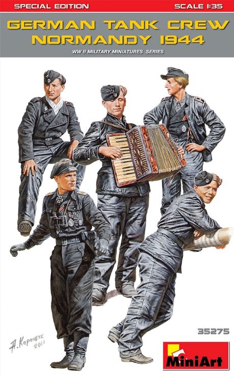 MiniArt 35275 1/35 WWII German Tank Crew Normandy 1944 (5) w/Weapons & Equipment (Special Edition)