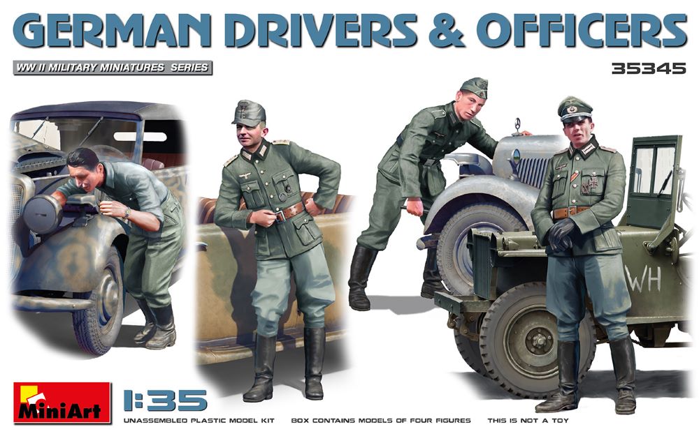 MiniArt 35345 1/35 WWII German Drivers & Officers (4)