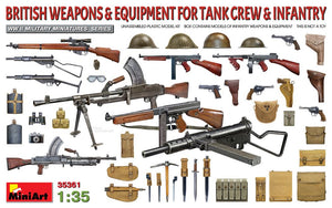 MiniArt 35361 1/35 WWII British Tank Crew & Infantry Weapons & Equipment