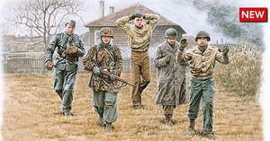 MiniArt 35373 1/35 WWII Battle of the Bulge Soldiers Ardennes 1944 (3 US & 2 Germans) (Special Edition)