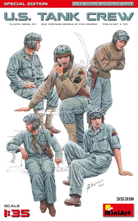 MiniArt 35391 1/35 WWII US Tank Crew (5) (Special Edition)