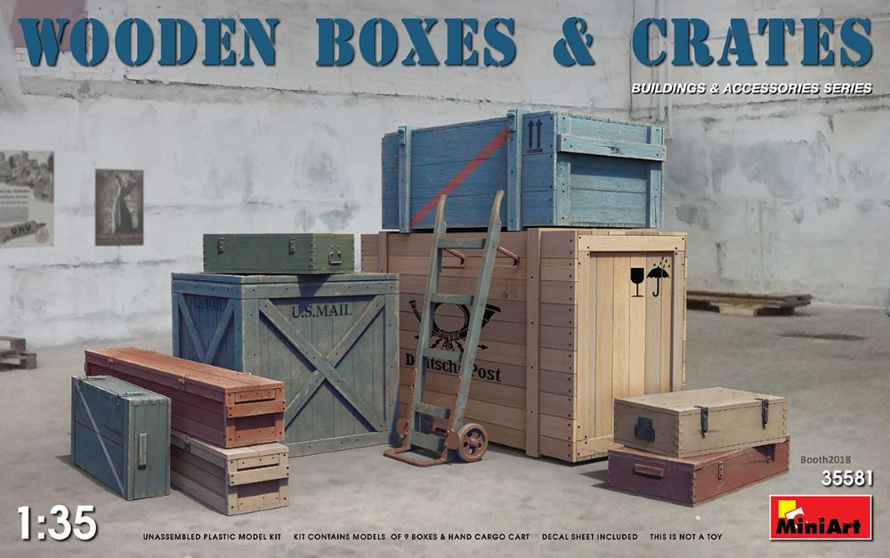 MiniArt 35581 1/35 Wooden Boxes & Crates 