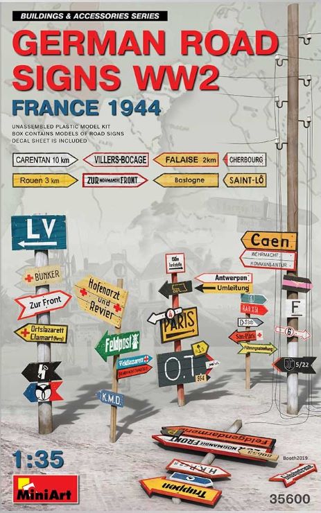 MiniArt 35600 1/35 WWII German Road Signs France 1944