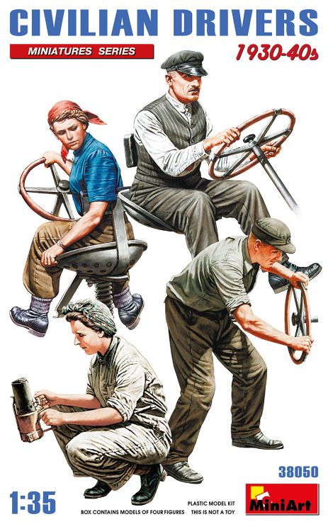 MiniArt 38050 1/35 Civilian Drivers 1930-40s (4)