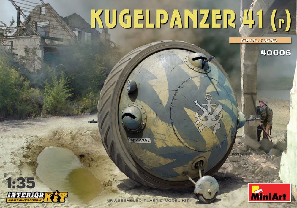 MiniArt 40006 1/35 Kugelpanzer 41(r) Ball Tank w/Interior (US, German & Aussie Markings)
