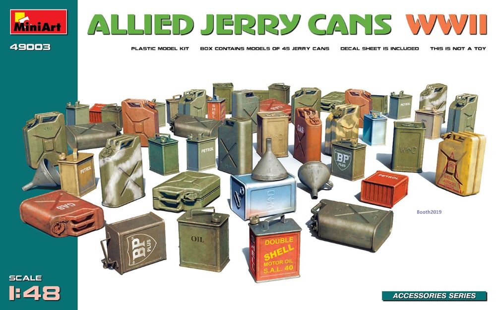 MiniArt 49003 1/48 WWII Allies Jerry Cans Set (45)