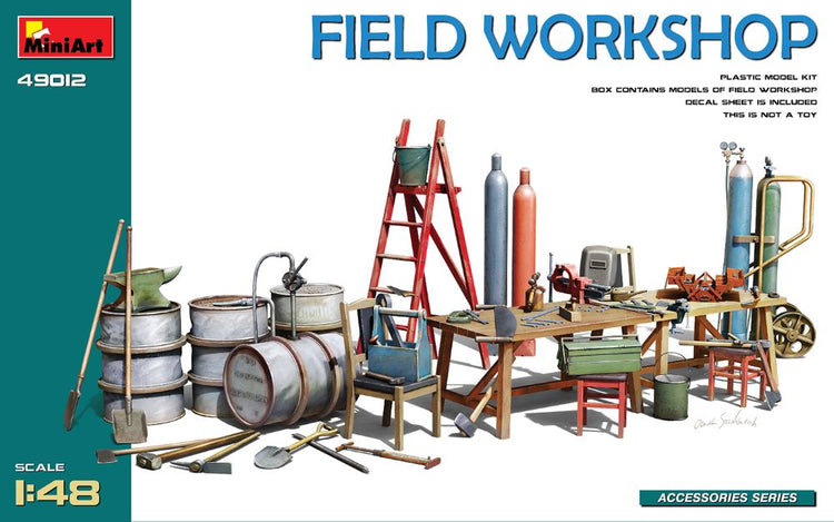 MiniArt 49012 1/48 Field Workshop: Equipment & Tools (New Tool)